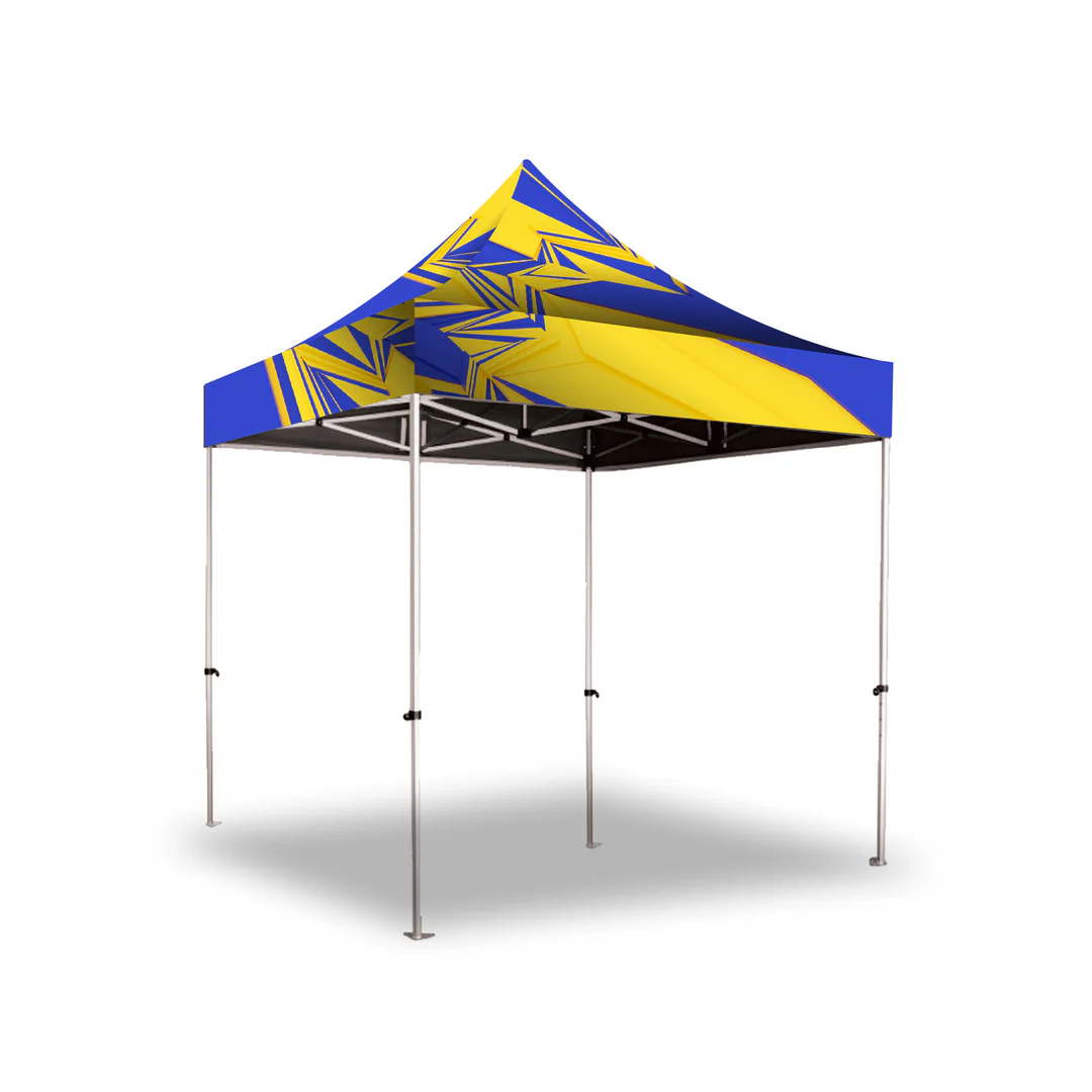 2x2m Branded Aluminium Gazebo – UV Printed Pop-Up Event Tent