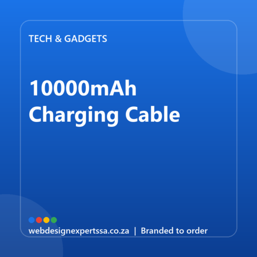 Branded 10000mAh Charging Cable — custom branded tech gift with your logo | Web Design Experts SA Branded 10000mAh Charging Cable — custom branded tech gift with your logo | Web Design Experts SA