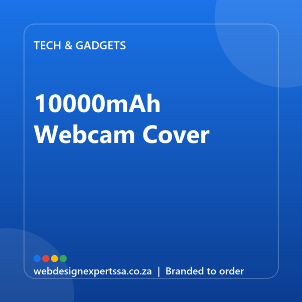 Branded 10000mAh Webcam Cover — custom branded tech gift with your logo | Web Design Experts SA Branded 10000mAh Webcam Cover — custom branded tech gift with your logo | Web Design Experts SA