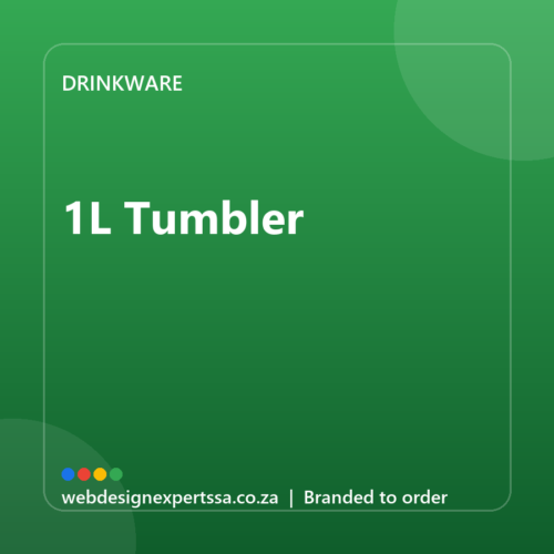 Branded 1L Tumbler — custom branded drinkware with your logo | Web Design Experts SA Branded 1L Tumbler — custom branded drinkware with your logo | Web Design Experts SA