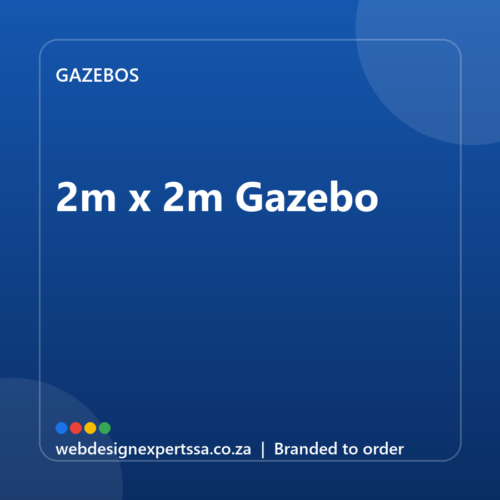 Branded 2m x 2m Gazebo — custom branded gazebo with your logo | Web Design Experts SA