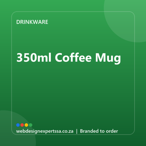 Branded 350ml Coffee Mug — custom branded drinkware with your logo | Web Design Experts SA Branded 350ml Coffee Mug — custom branded drinkware with your logo | Web Design Experts SA