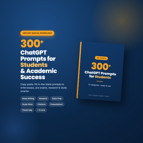 LISTING-hero 300+ ChatGPT Prompts for Students & Academic Success