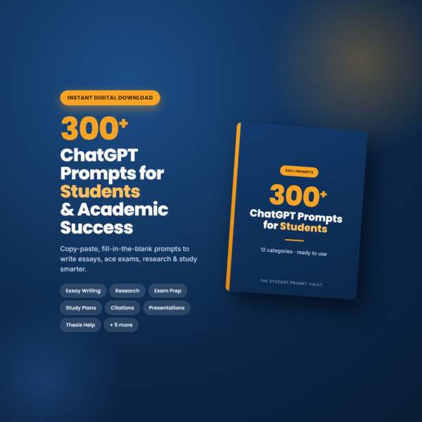 LISTING-hero 300+ ChatGPT Prompts for Students & Academic Success