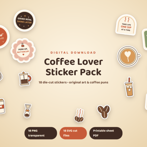 Coffee Lover Sticker Pack Coffee Lover Sticker Pack