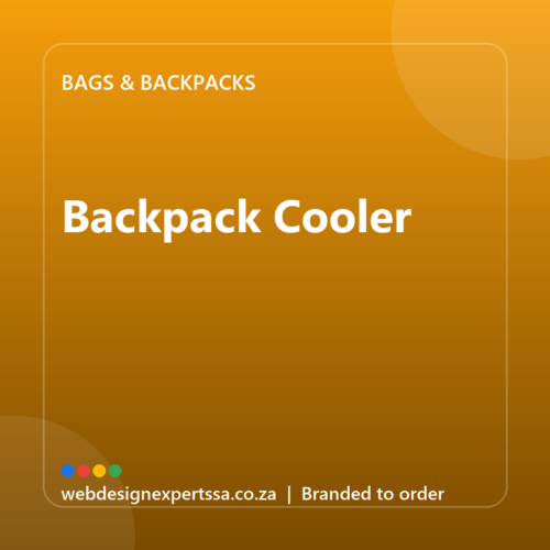 Branded Backpack Cooler — custom branded bag with your logo | Web Design Experts SA Branded Backpack Cooler — custom branded bag with your logo | Web Design Experts SA