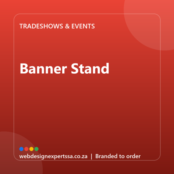 Branded Banner Stand — custom event branding with your logo | Web Design Experts SA Branded Banner Stand — custom event branding with your logo | Web Design Experts SA