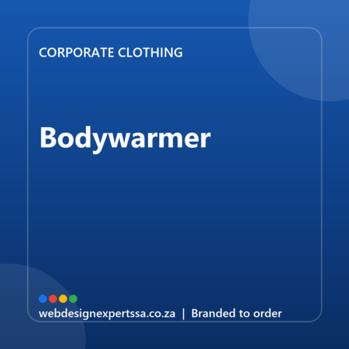 Branded Bodywarmer — custom corporate clothing with your logo | Web Design Experts SA