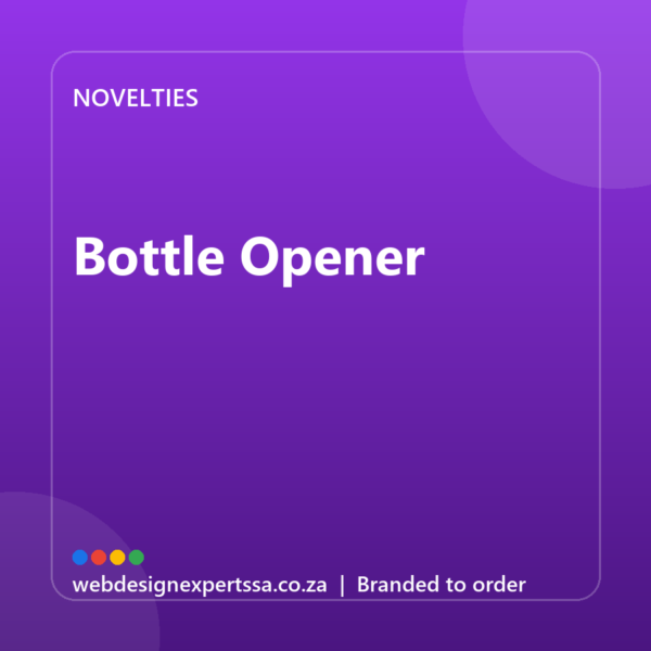 Branded Bottle Opener — custom promotional gift with your logo | Web Design Experts SA Branded Bottle Opener — custom promotional gift with your logo | Web Design Experts SA