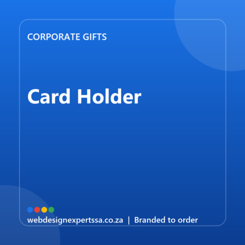 Branded Card Holder — custom corporate gift with your logo | Web Design Experts SA