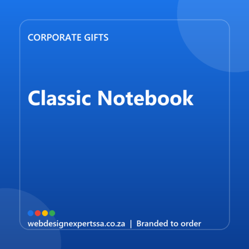 Branded Classic Notebook — custom corporate gift with your logo | Web Design Experts SA Branded Classic Notebook — custom corporate gift with your logo | Web Design Experts SA