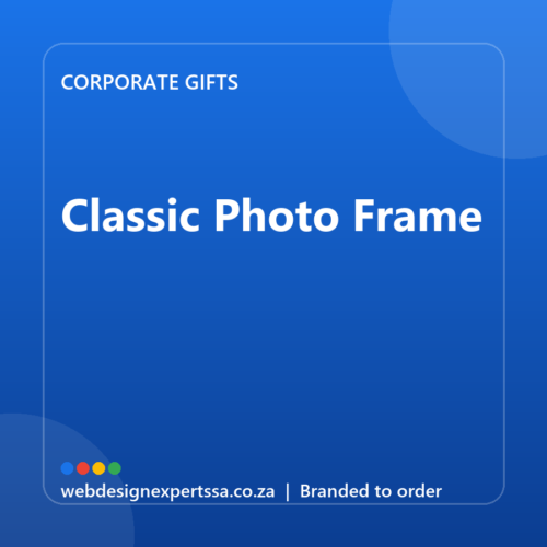 Branded Classic Photo Frame — custom corporate gift with your logo | Web Design Experts SA Branded Classic Photo Frame — custom corporate gift with your logo | Web Design Experts SA