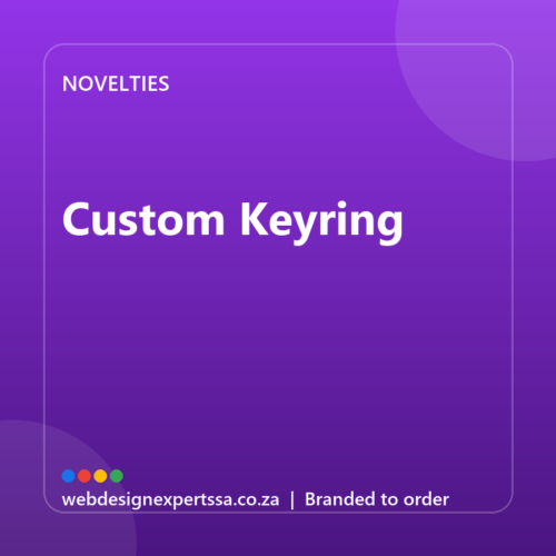 Branded Custom Keyring — custom promotional gift with your logo | Web Design Experts SA