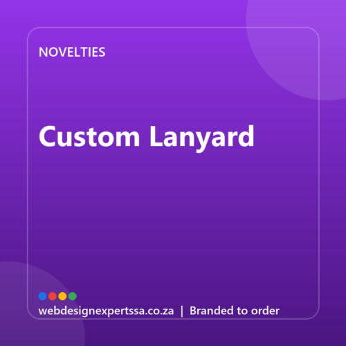 Branded Custom Lanyard — custom promotional gift with your logo | Web Design Experts SA