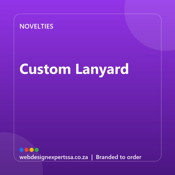 Branded Custom Lanyard — custom promotional gift with your logo | Web Design Experts SA Branded Custom Lanyard — custom promotional gift with your logo | Web Design Experts SA