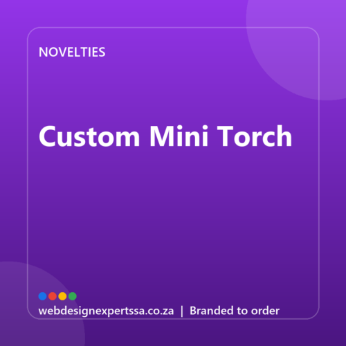 Branded Custom Mini Torch — custom promotional gift with your logo | Web Design Experts SA