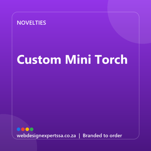 Branded Custom Mini Torch — custom promotional gift with your logo | Web Design Experts SA