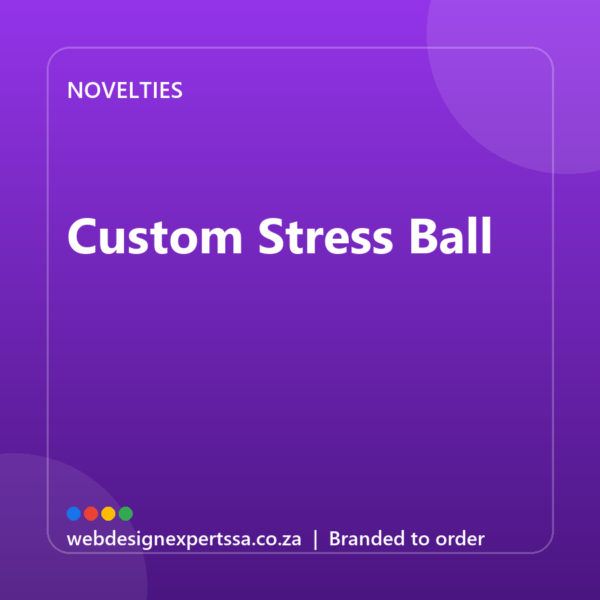 Branded Custom Stress Ball — custom promotional gift with your logo | Web Design Experts SA Branded Custom Stress Ball — custom promotional gift with your logo | Web Design Experts SA