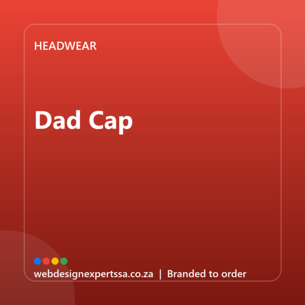 Branded Dad Cap — custom branded cap with your logo | Web Design Experts SA Branded Dad Cap — custom branded cap with your logo | Web Design Experts SA