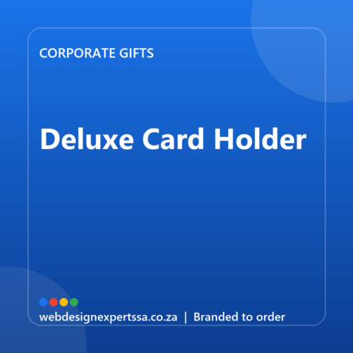 Branded Deluxe Card Holder — custom corporate gift with your logo | Web Design Experts SA Branded Deluxe Card Holder — custom corporate gift with your logo | Web Design Experts SA