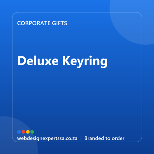 Branded Deluxe Keyring — custom corporate gift with your logo | Web Design Experts SA Branded Deluxe Keyring — custom corporate gift with your logo | Web Design Experts SA