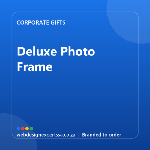 Branded Deluxe Photo Frame — custom corporate gift with your logo | Web Design Experts SA Branded Deluxe Photo Frame — custom corporate gift with your logo | Web Design Experts SA