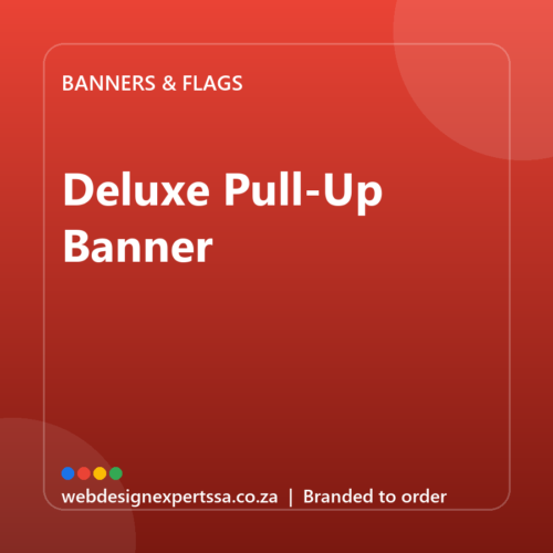 Branded Deluxe Pull-Up Banner — custom branded banner with your logo | Web Design Experts SA