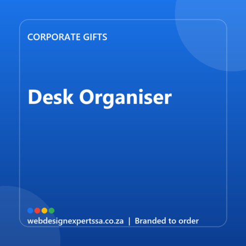 Branded Desk Organiser — custom corporate gift with your logo | Web Design Experts SA Branded Desk Organiser — custom corporate gift with your logo | Web Design Experts SA