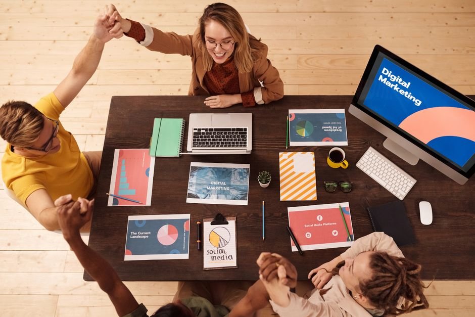 digital marketing team — professional stock image