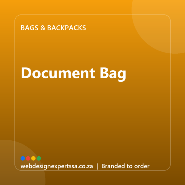 Branded Document Bag — custom branded bag with your logo | Web Design Experts SA Branded Document Bag — custom branded bag with your logo | Web Design Experts SA