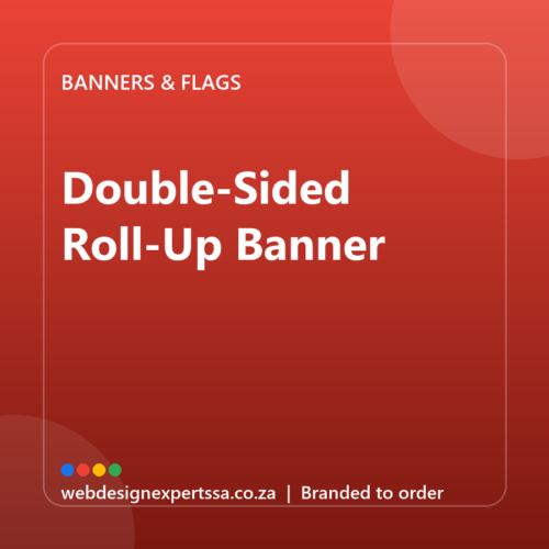 Branded Double-Sided Roll-Up Banner — custom branded banner with your logo | Web Design Experts SA