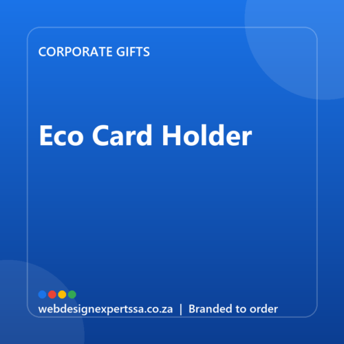 Branded Eco Card Holder — custom corporate gift with your logo | Web Design Experts SA Branded Eco Card Holder — custom corporate gift with your logo | Web Design Experts SA
