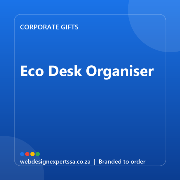 Branded Eco Desk Organiser — custom corporate gift with your logo | Web Design Experts SA Branded Eco Desk Organiser — custom corporate gift with your logo | Web Design Experts SA
