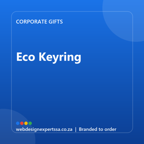 Branded Eco Keyring — custom corporate gift with your logo | Web Design Experts SA Branded Eco Keyring — custom corporate gift with your logo | Web Design Experts SA