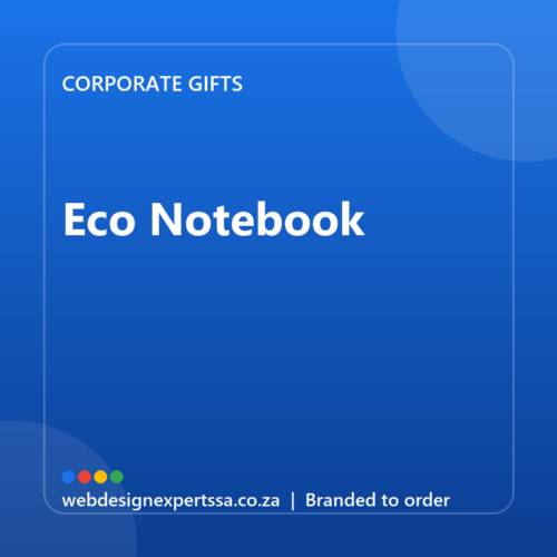 Branded Eco Notebook — custom corporate gift with your logo | Web Design Experts SA Branded Eco Notebook — custom corporate gift with your logo | Web Design Experts SA