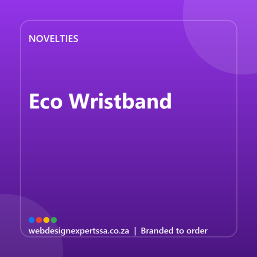 Branded Eco Wristband — custom promotional gift with your logo | Web Design Experts SA Branded Eco Wristband — custom promotional gift with your logo | Web Design Experts SA