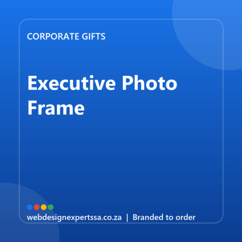 Branded Executive Photo Frame — custom corporate gift with your logo | Web Design Experts SA Branded Executive Photo Frame — custom corporate gift with your logo | Web Design Experts SA