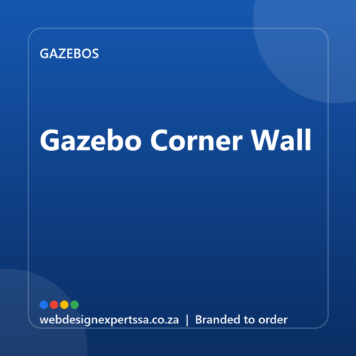 Branded Gazebo Corner Wall — custom branded gazebo with your logo | Web Design Experts SA Branded Gazebo Corner Wall — custom branded gazebo with your logo | Web Design Experts SA