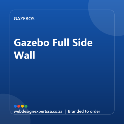 Branded Gazebo Full Side Wall — custom branded gazebo with your logo | Web Design Experts SA Branded Gazebo Full Side Wall — custom branded gazebo with your logo | Web Design Experts SA
