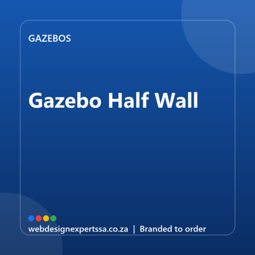 Branded Gazebo Half Wall — custom branded gazebo with your logo | Web Design Experts SA Branded Gazebo Half Wall — custom branded gazebo with your logo | Web Design Experts SA