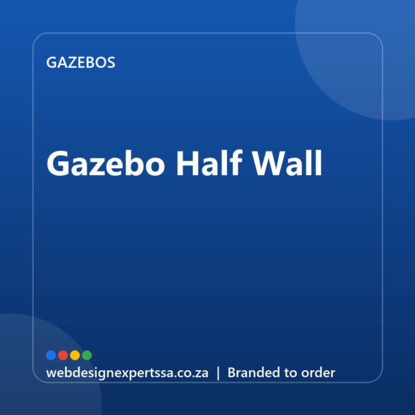 Branded Gazebo Half Wall — custom branded gazebo with your logo | Web Design Experts SA Branded Gazebo Half Wall — custom branded gazebo with your logo | Web Design Experts SA