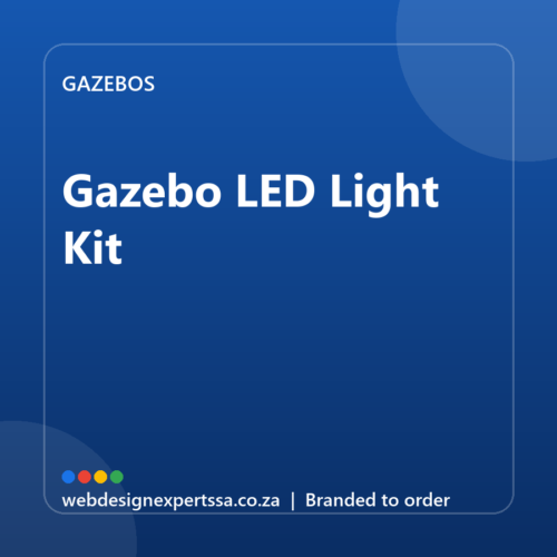 Branded Gazebo LED Light Kit — custom branded gazebo with your logo | Web Design Experts SA Branded Gazebo LED Light Kit — custom branded gazebo with your logo | Web Design Experts SA