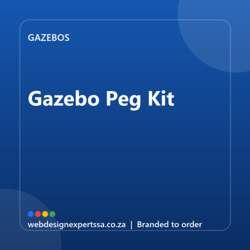 Branded Gazebo Peg Kit — custom branded gazebo with your logo | Web Design Experts SA Branded Gazebo Peg Kit — custom branded gazebo with your logo | Web Design Experts SA