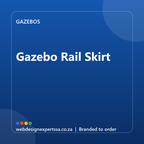 Branded Gazebo Rail Skirt — custom branded gazebo with your logo | Web Design Experts SA Branded Gazebo Rail Skirt — custom branded gazebo with your logo | Web Design Experts SA