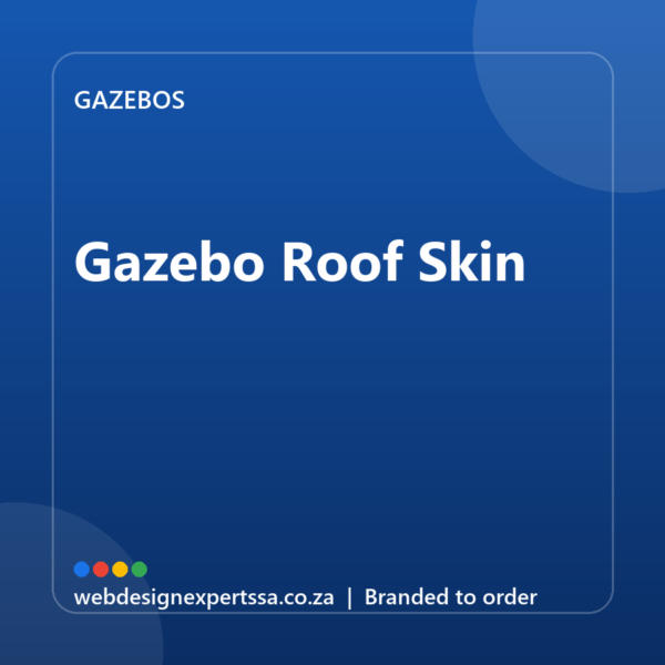 Branded Gazebo Roof Skin — custom branded gazebo with your logo | Web Design Experts SA Branded Gazebo Roof Skin — custom branded gazebo with your logo | Web Design Experts SA