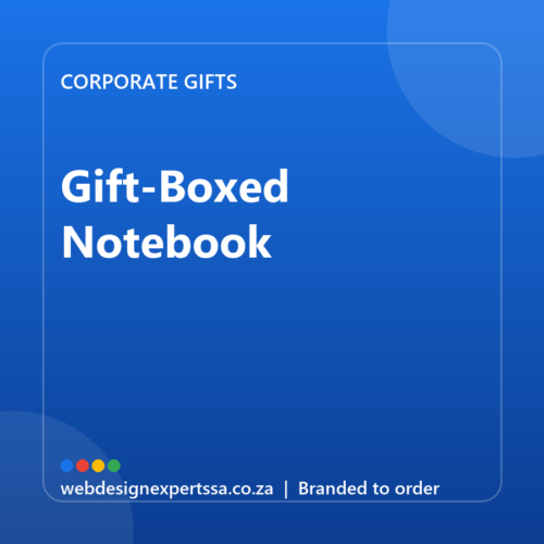 Branded Gift-Boxed Notebook — custom corporate gift with your logo | Web Design Experts SA Branded Gift-Boxed Notebook — custom corporate gift with your logo | Web Design Experts SA
