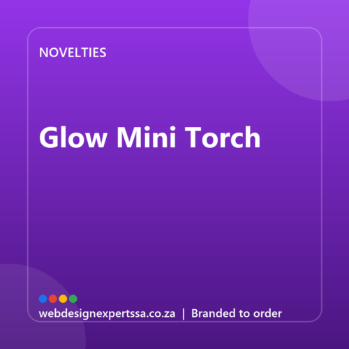 Branded Glow Mini Torch — custom promotional gift with your logo | Web Design Experts SA Branded Glow Mini Torch — custom promotional gift with your logo | Web Design Experts SA