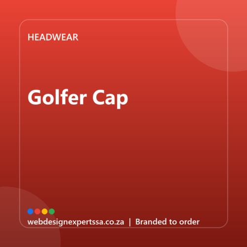 Branded Golfer Cap — custom branded cap with your logo | Web Design Experts SA Branded Golfer Cap — custom branded cap with your logo | Web Design Experts SA