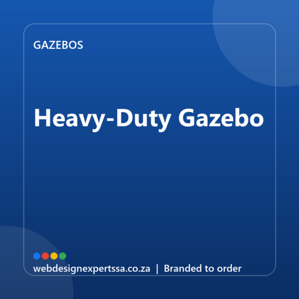 Branded Heavy-Duty Gazebo — custom branded gazebo with your logo | Web Design Experts SA Branded Heavy-Duty Gazebo — custom branded gazebo with your logo | Web Design Experts SA