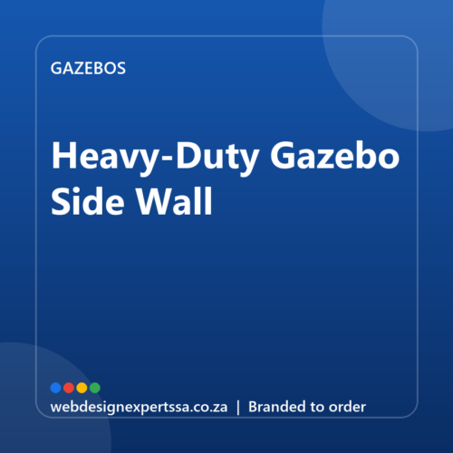 Branded Heavy-Duty Gazebo Side Wall — custom branded gazebo with your logo | Web Design Experts SA Branded Heavy-Duty Gazebo Side Wall — custom branded gazebo with your logo | Web Design Experts SA